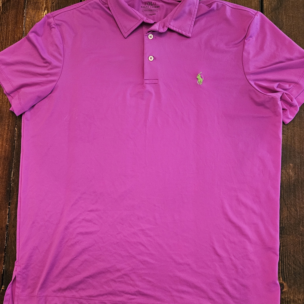 Polo by Ralph Lauren Men's Pink Polo Shirt - Picture 1 of 2